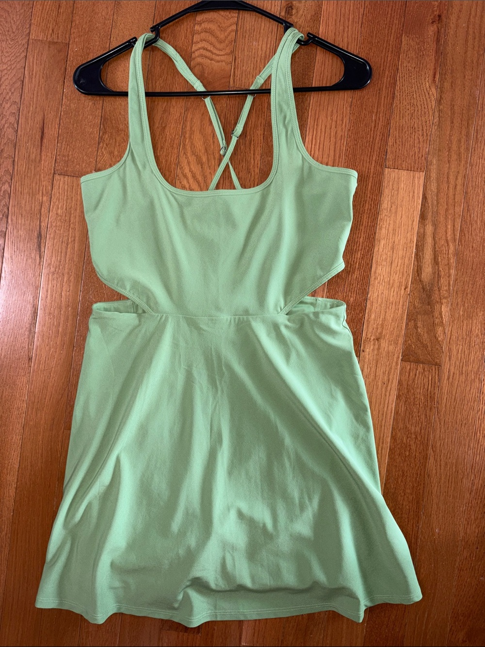 Abercrombie & Fitch Green Active Dress Skort Romper Built-In Shorts Size M - Picture 2 of 6